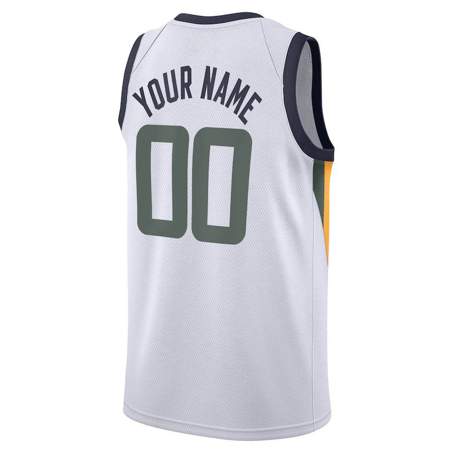 Custom White UTA Basketball Shirt Top