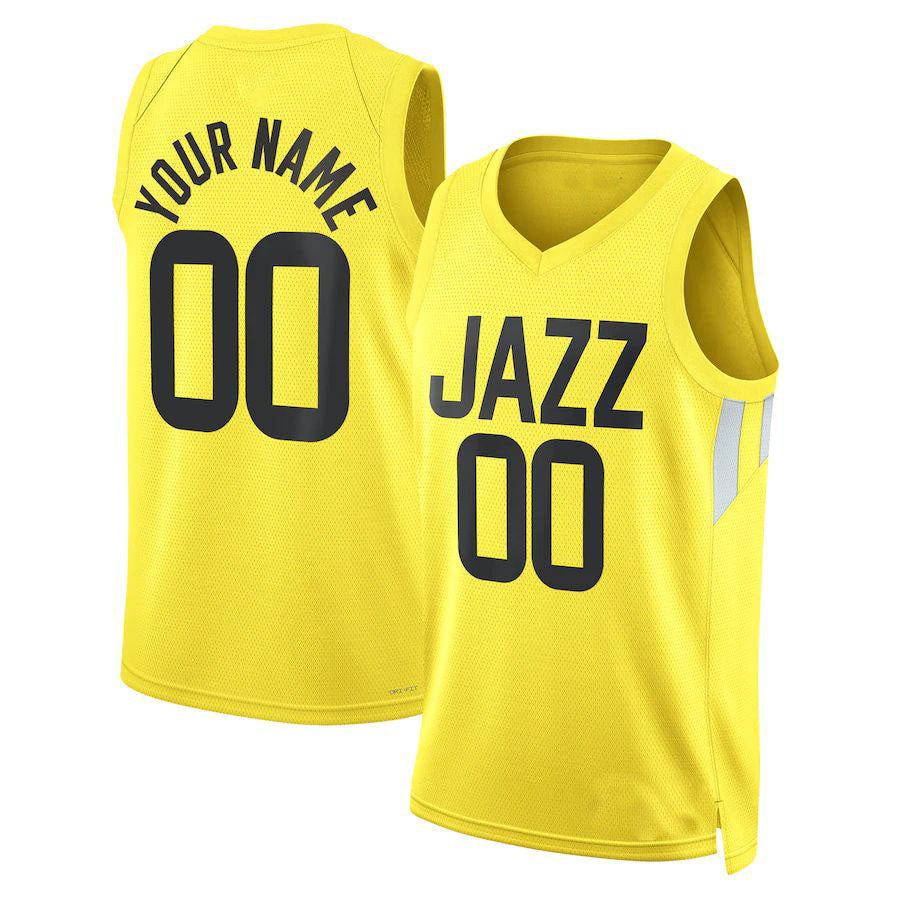 Custom #23 Yellow 2022 UTA Basketball Shirt Top