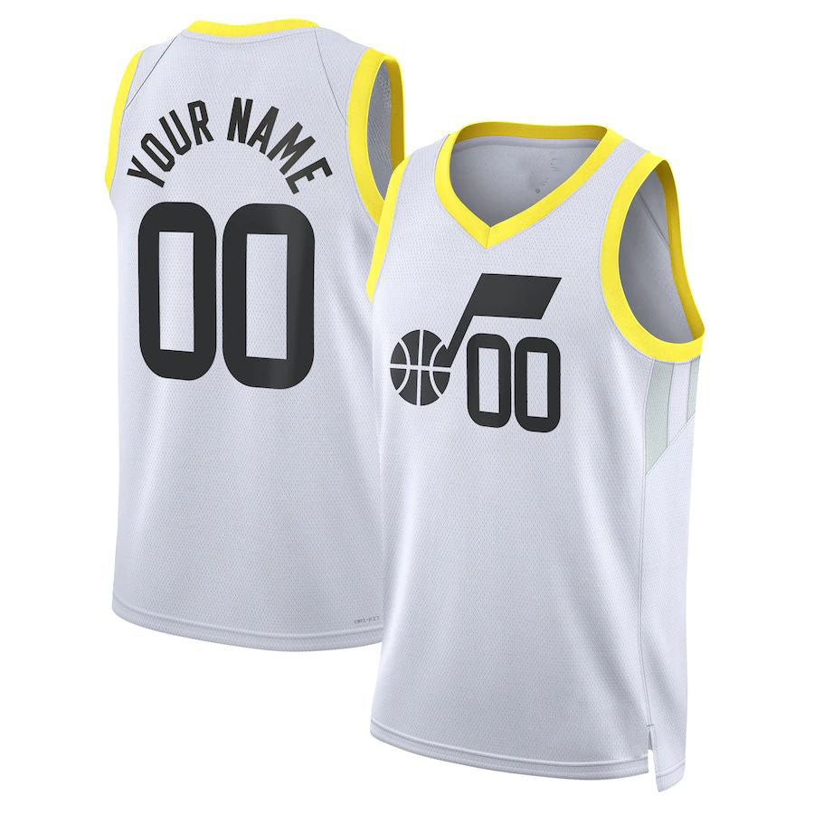 Custom #23 White 2022 UTA Basketball Shirt Top