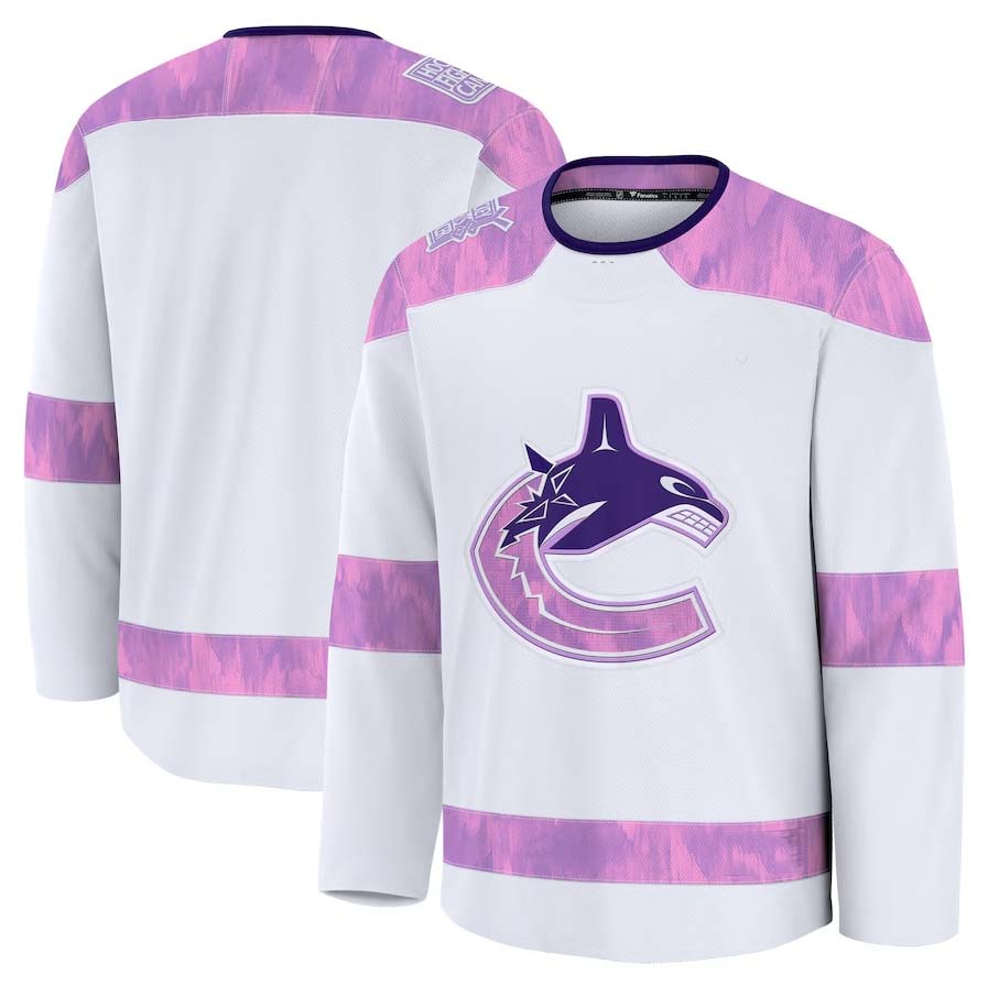 Custom White 2024 VAN Hockey Shirt Top