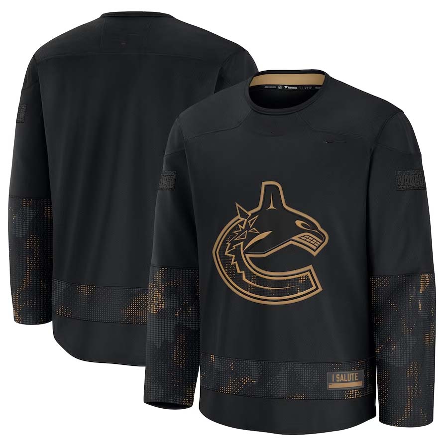 Custom Black 2024 VAN Hockey Shirt Top