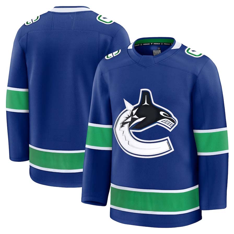 Custom Blue VAN Hockey Shirt Top