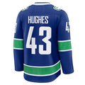 Custom #43 Blue VAN Hockey Shirt Top