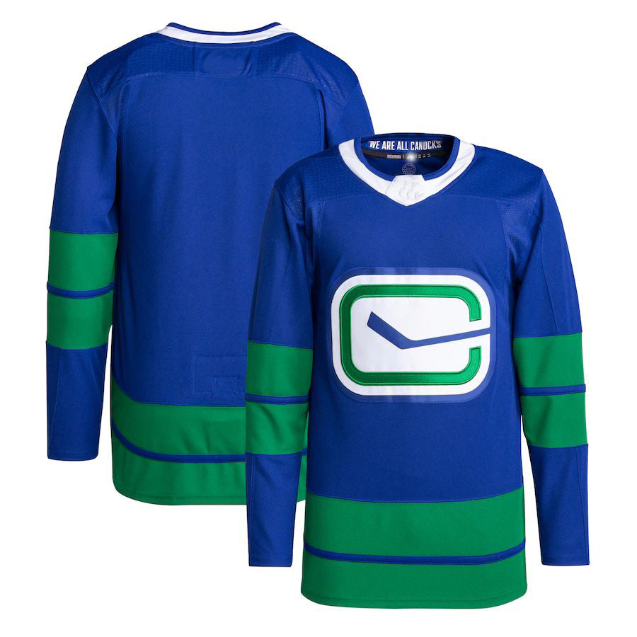Custom Blue VAN Hockey Shirt Top