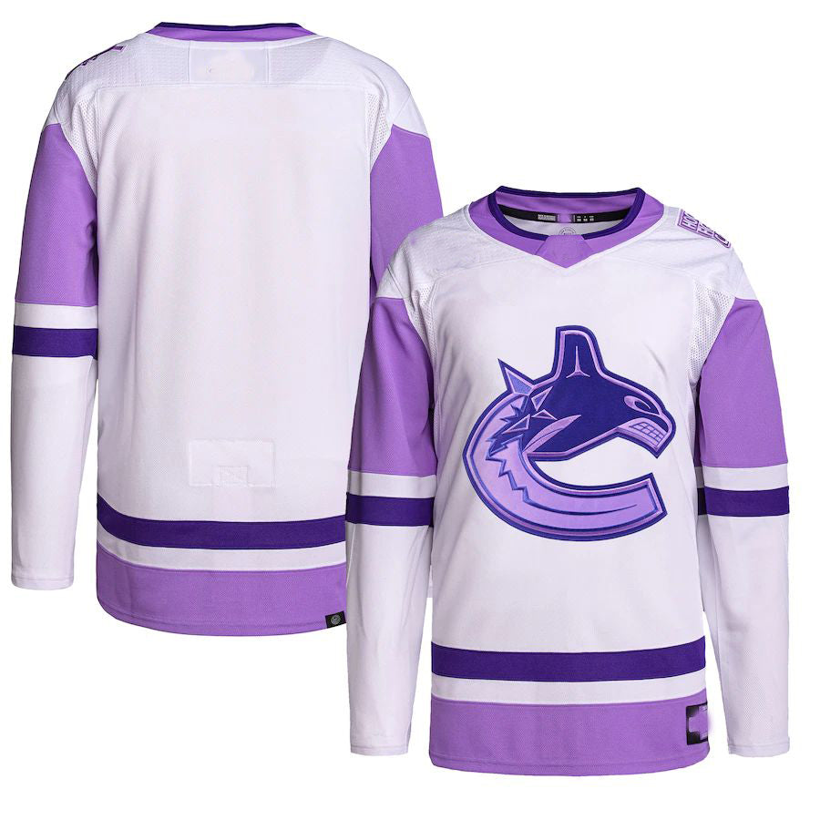 Custom White VAN Hockey Shirt Top