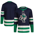 Custom Navy Retro VAN Hockey Shirt Top