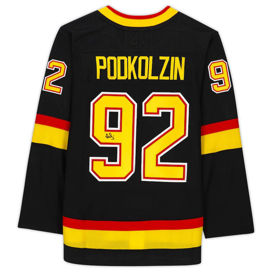 Custom #92 Black VAN Hockey Shirt Top