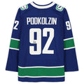 Custom #92 Blue VAN Hockey Shirt Top