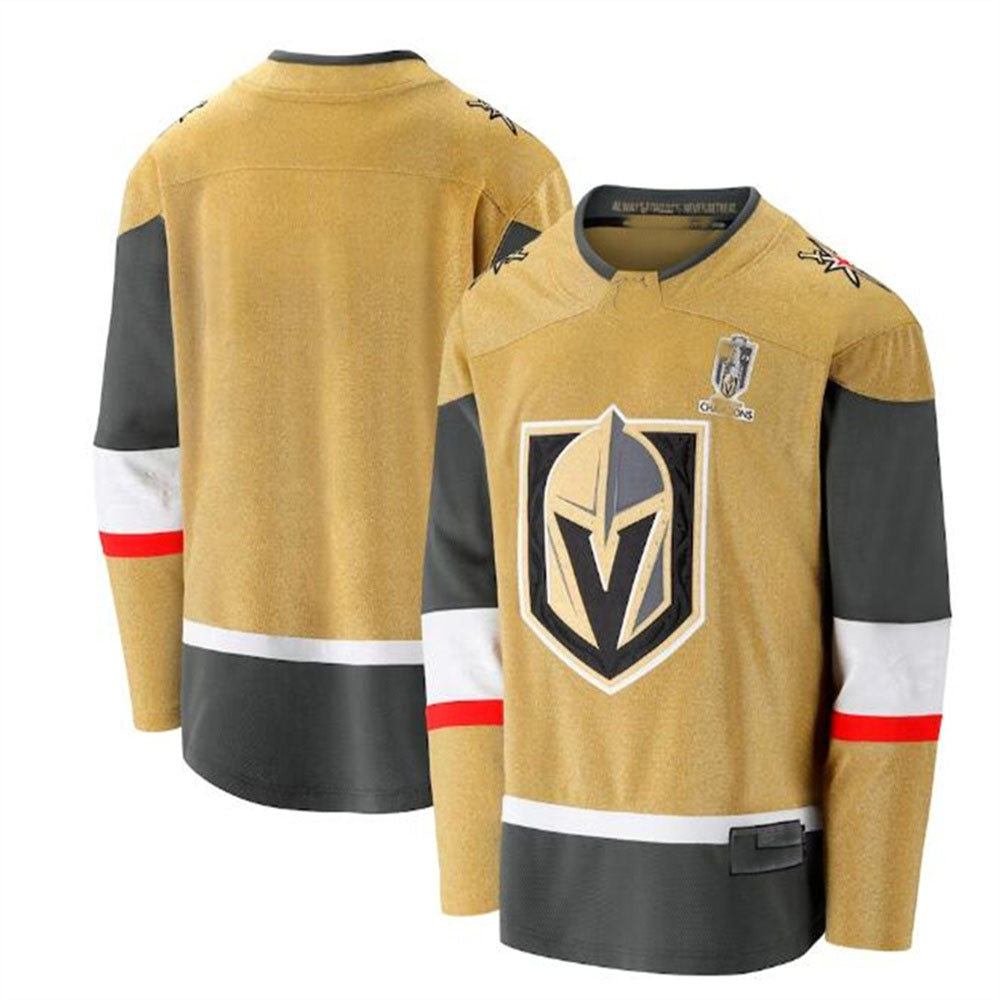 Custom Gold 2023 Stanley Cup VGK Hockey Shirt Top