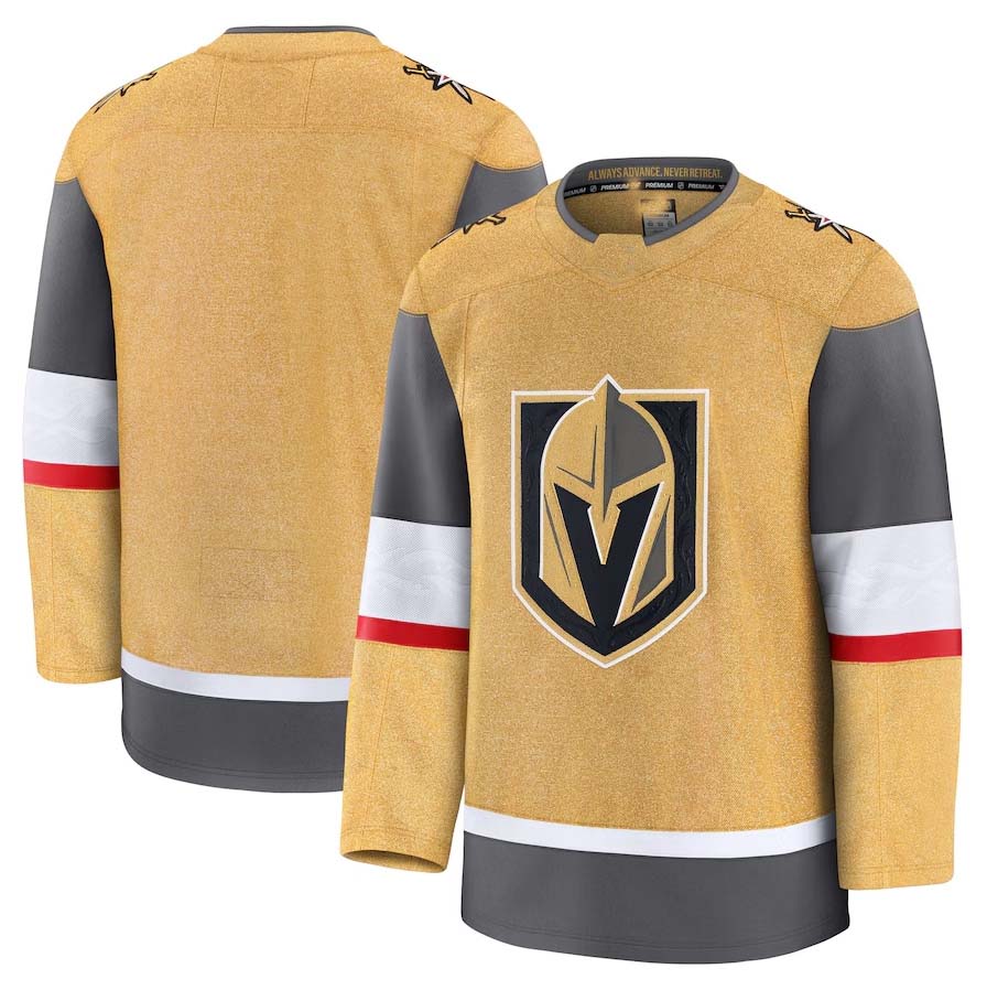 Custom Gold VGK Hockey Shirt Top