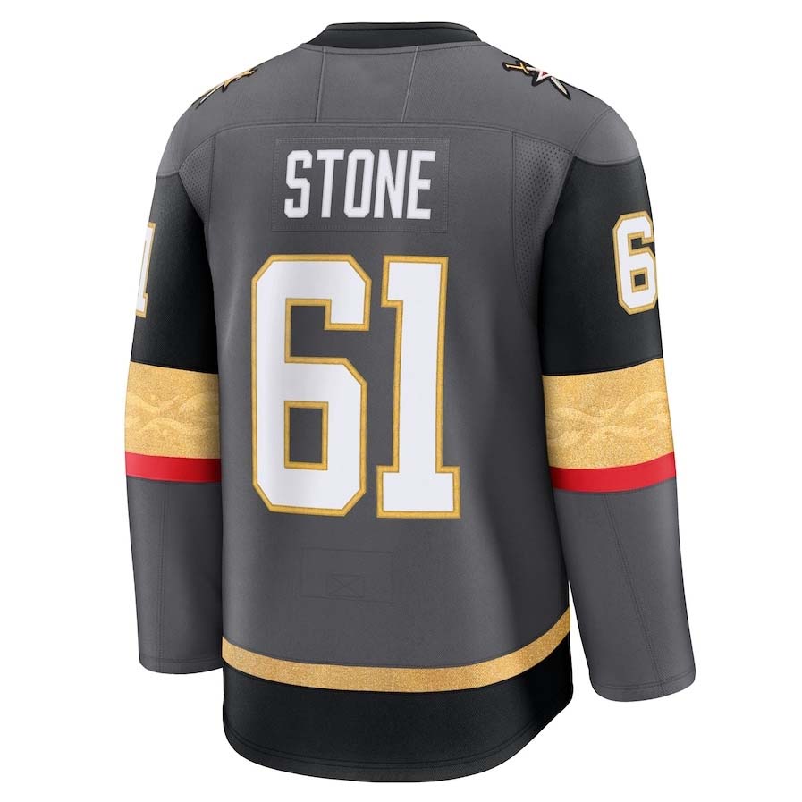 Custom #61 Gray VGK Hockey Shirt Top