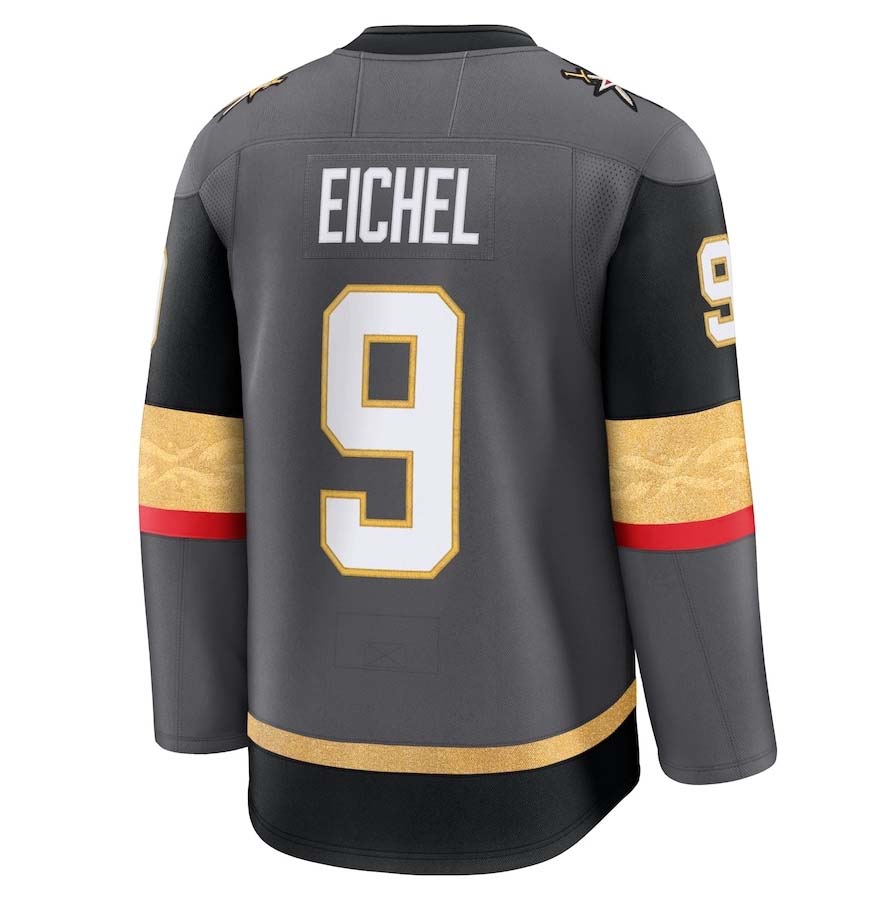 Custom #9 Gray VGK Hockey Shirt Top