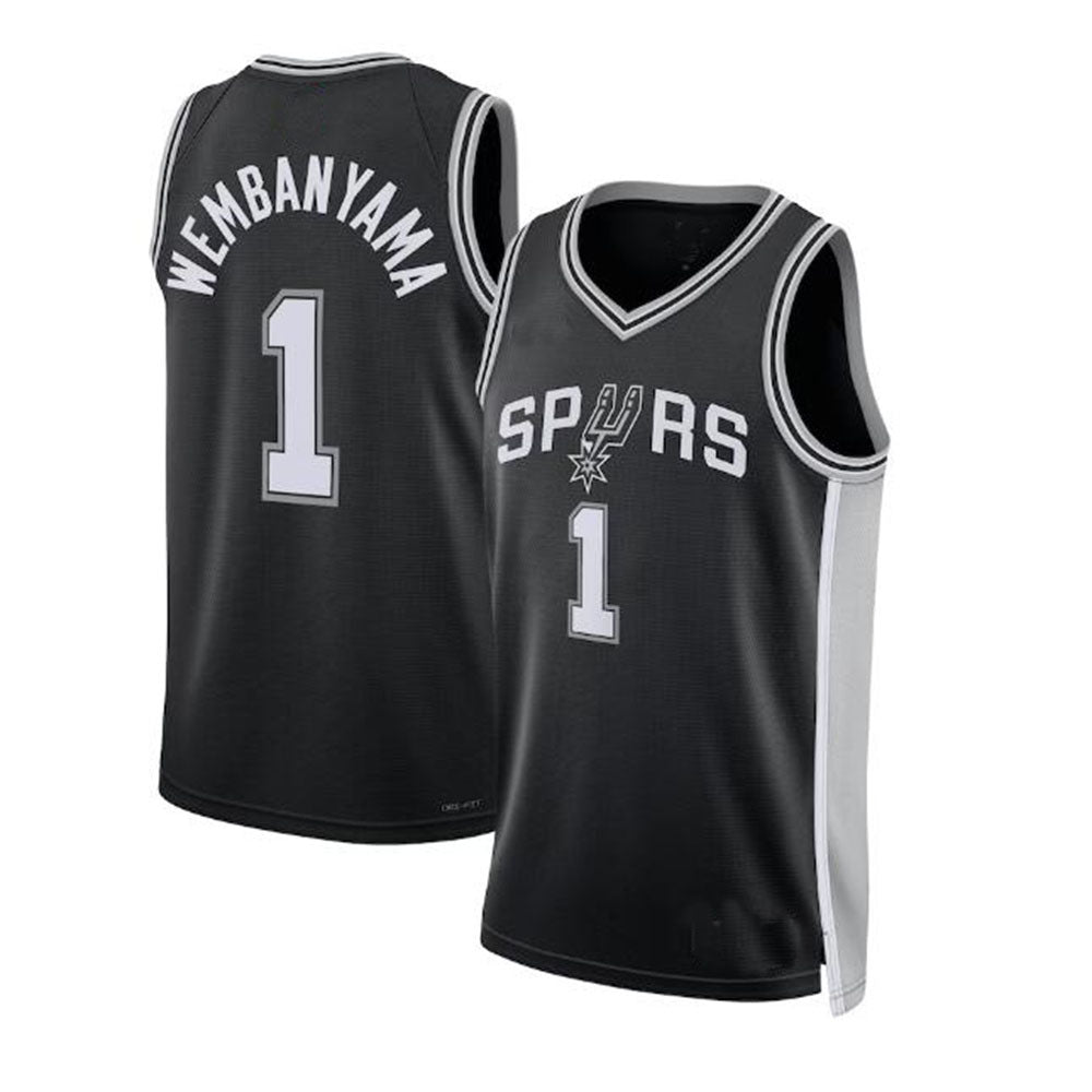 Custom #1 Black 2023 SAS Basketball Shirt Top