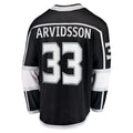 Custom #33 Black LAK Hockey Shirt Top