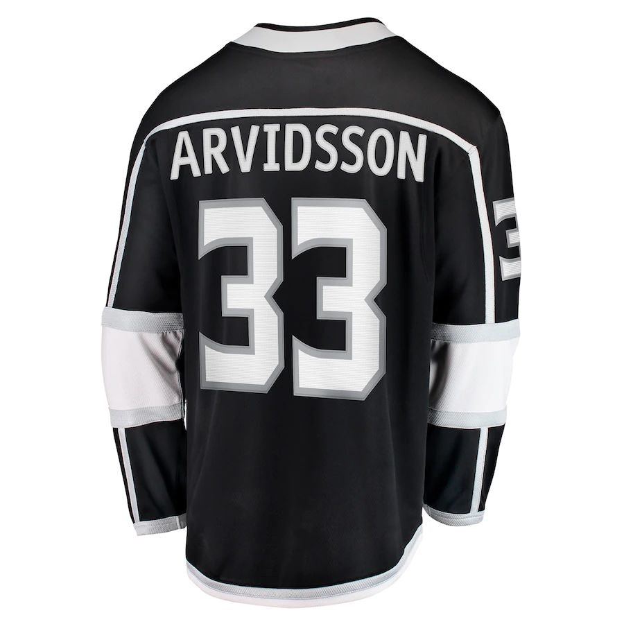 Custom #33 Black LAK Hockey Shirt Top