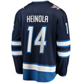 Custom #14 Navy Hockey Shirt Top