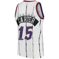 Custom #15 White 1997 TOR Basketball Shirt Top