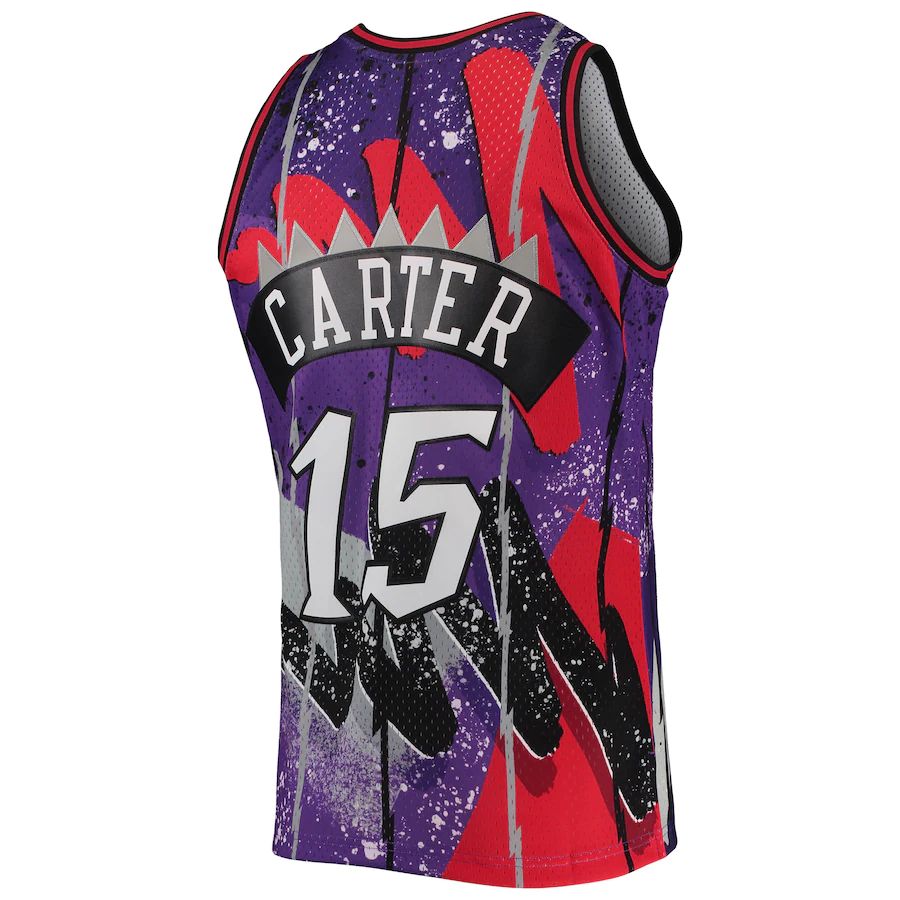 Custom #15 Purple 1998 TOR Basketball Shirt Top