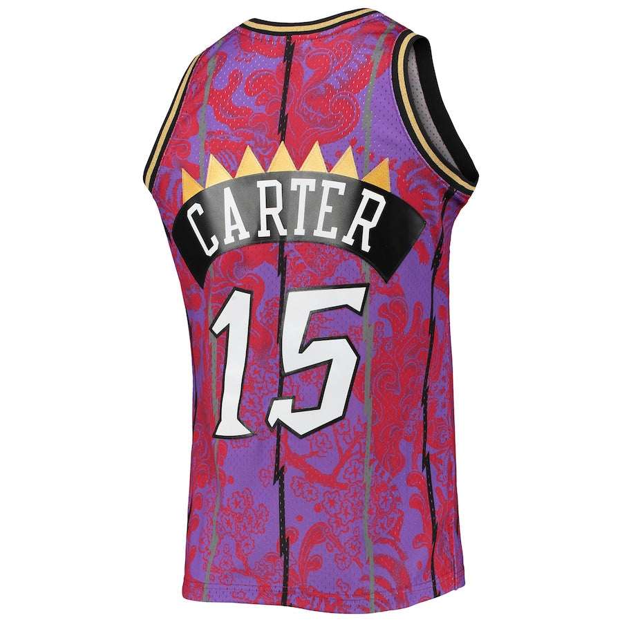 Custom #15 Purple 1998 TOR Basketball Shirt Top