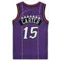 Custom #15 Purple 1998 Throwback TOR Basketball Shirt Top