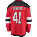 Custom #41 Red NJD Hockey Shirt Top