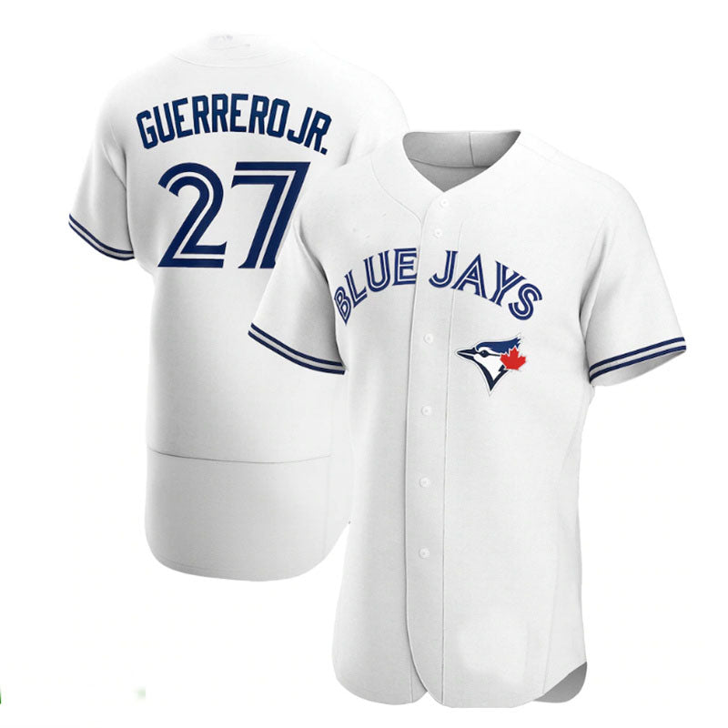 Custom #27 White TOR Baseball Shirt Top