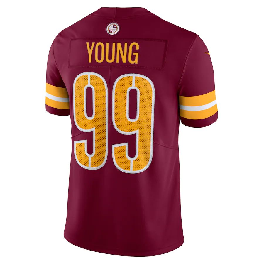 Custom #99 Burgundy WAS Football Shirt Top