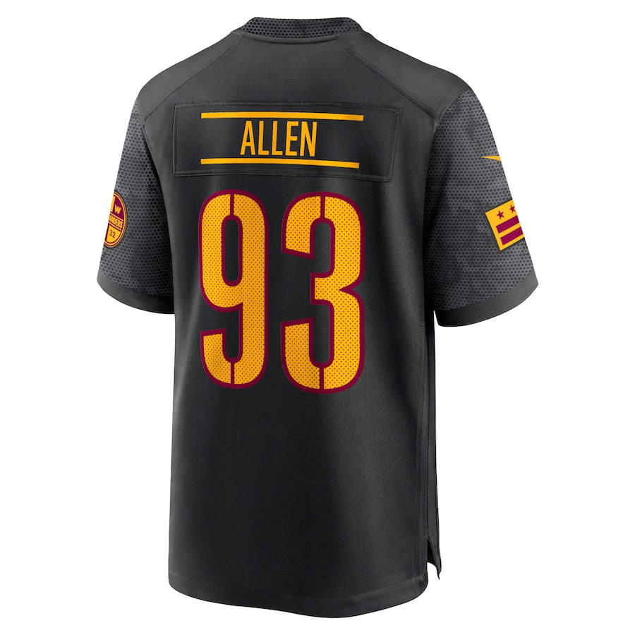 Custom #93 Black WAS Football Shirt Top