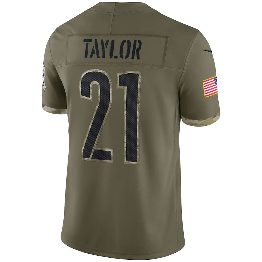 Custom #21 Olive 2022 WAS Football Shirt Top
