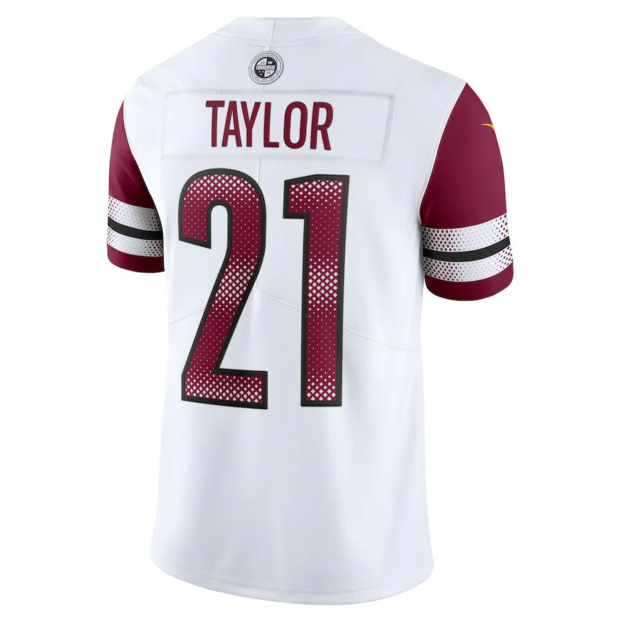 Custom #21 White 2022 WAS Football Shirt Top