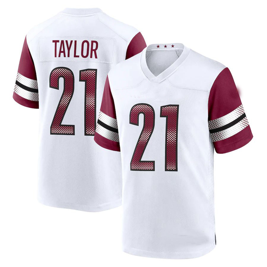Custom #21 White WAS Football Shirt Top