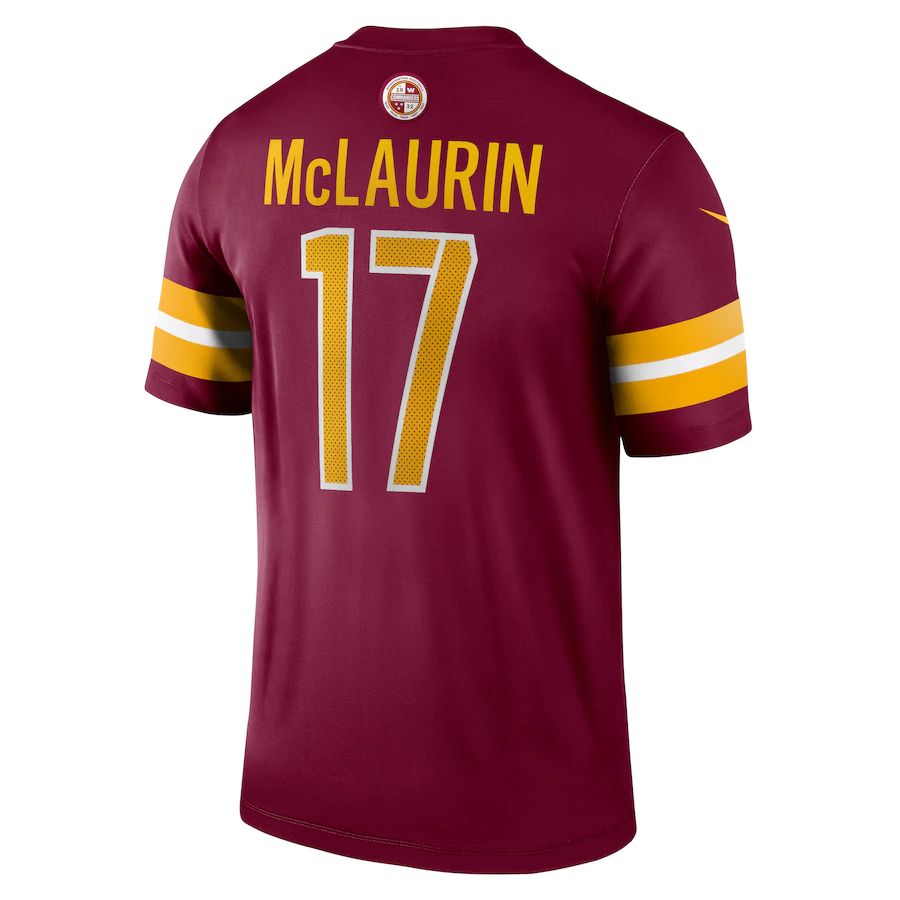 Custom #17 Burgundy WAS Football Shirt Top