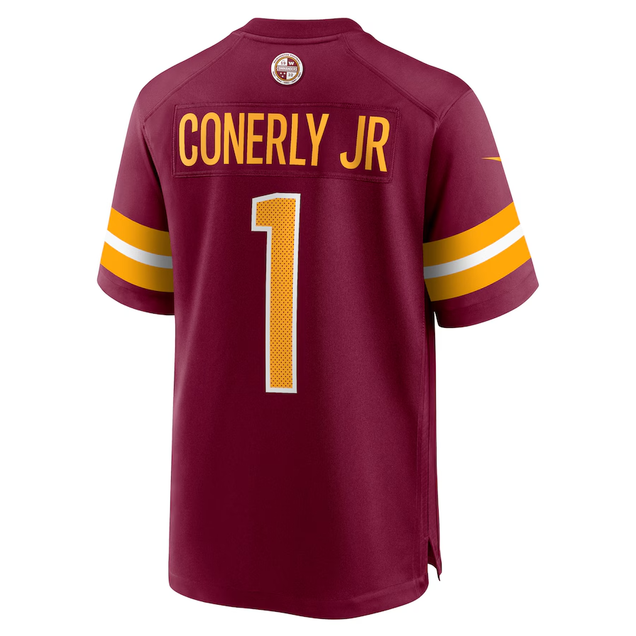 Custom #1 Burgundy 2025 WAS Football Shirt Top