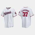 Custom #37 White WSH Baseball Shirt Top