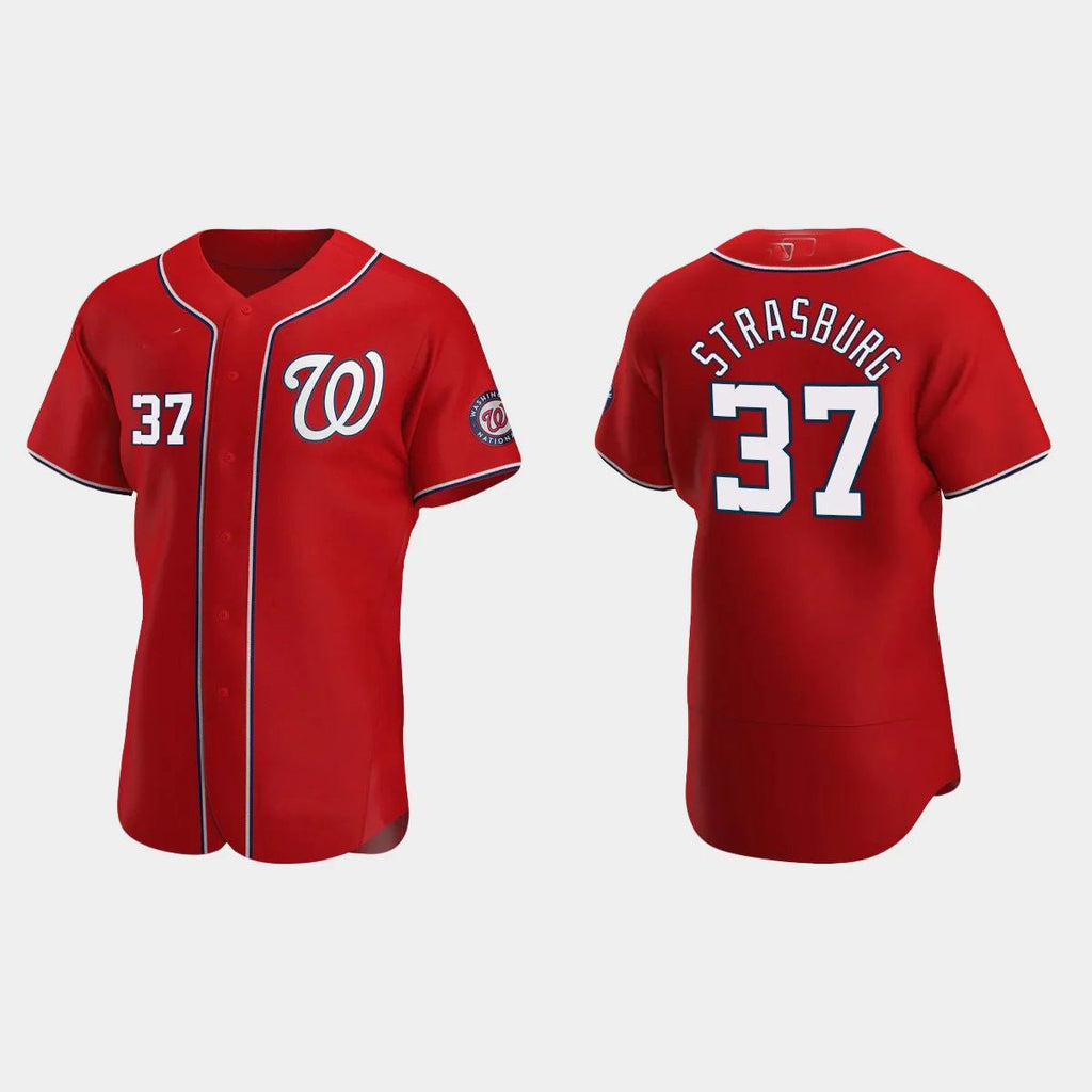 Custom #37 Red 2020 WSH Baseball Shirt Top
