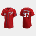 Custom #37 Red 2020 WSH Baseball Shirt Top