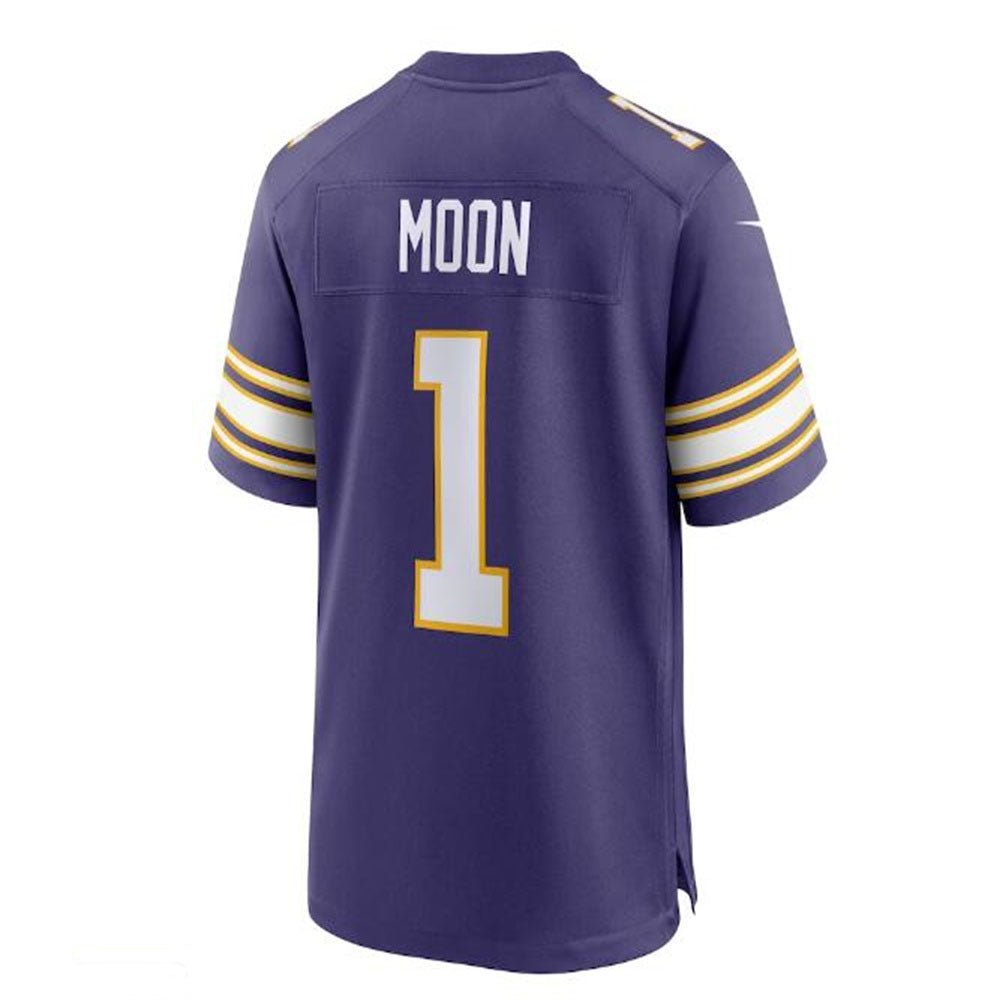 Custom #1 Purple MIN Football Shirt Top