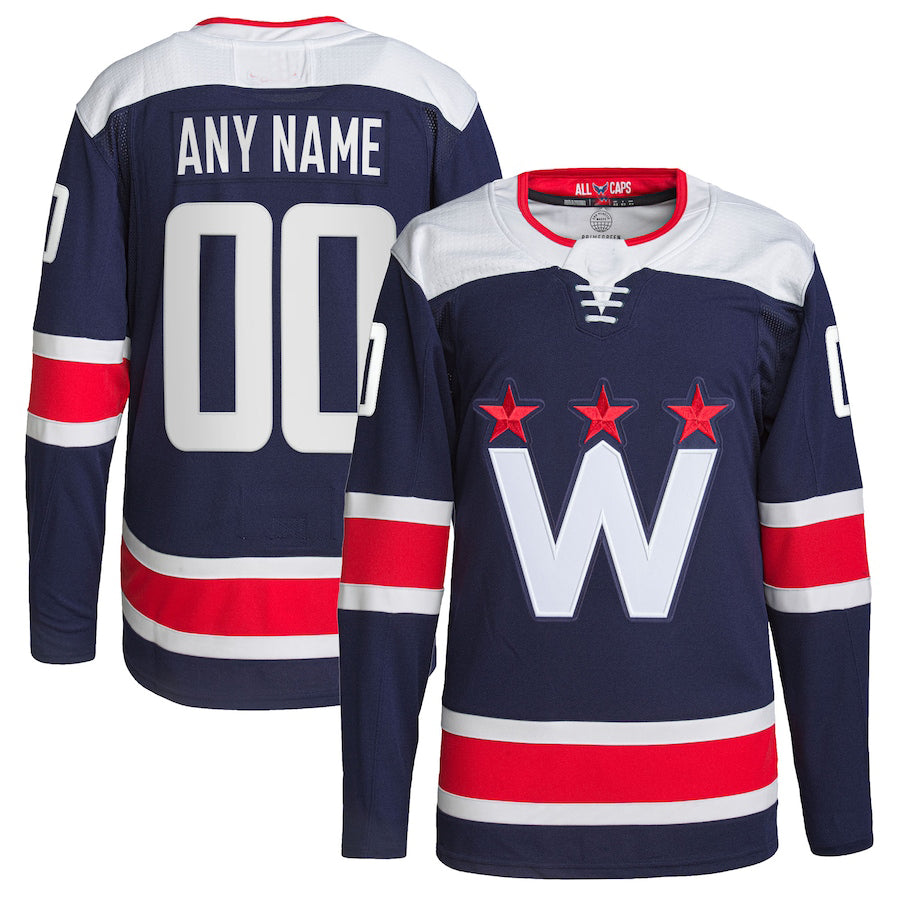 Custom Navy WSH Hockey Shirt Top