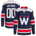 Custom Navy WSH Hockey Shirt Top