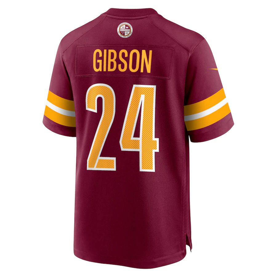 Custom #24 Burgundy WAS Football Shirt Top