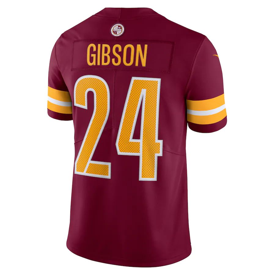 Custom #24 Burgundy WAS Football Shirt Top