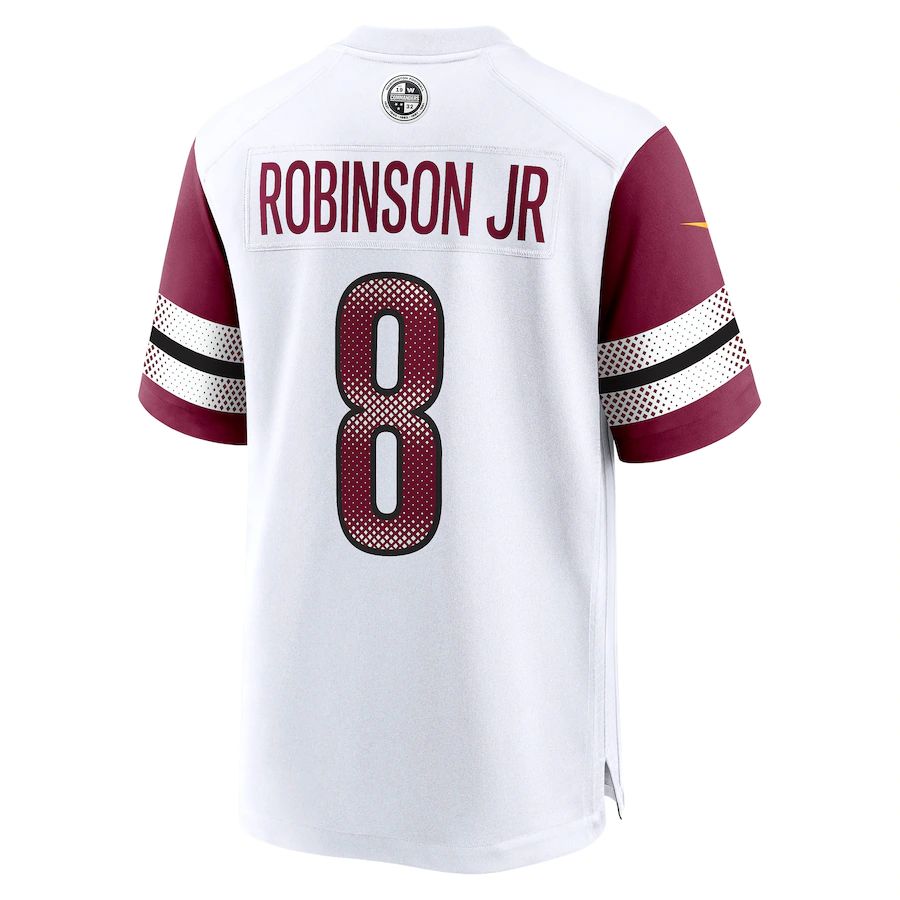 Custom #8 White WAS Football Shirt Top