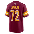 Custom #72 Burgundy WAS Football Shirt Top