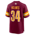 Custom #34 Burgundy WAS Football Shirt Top