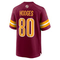 Custom #80 Burgundy WAS Football Shirt Top