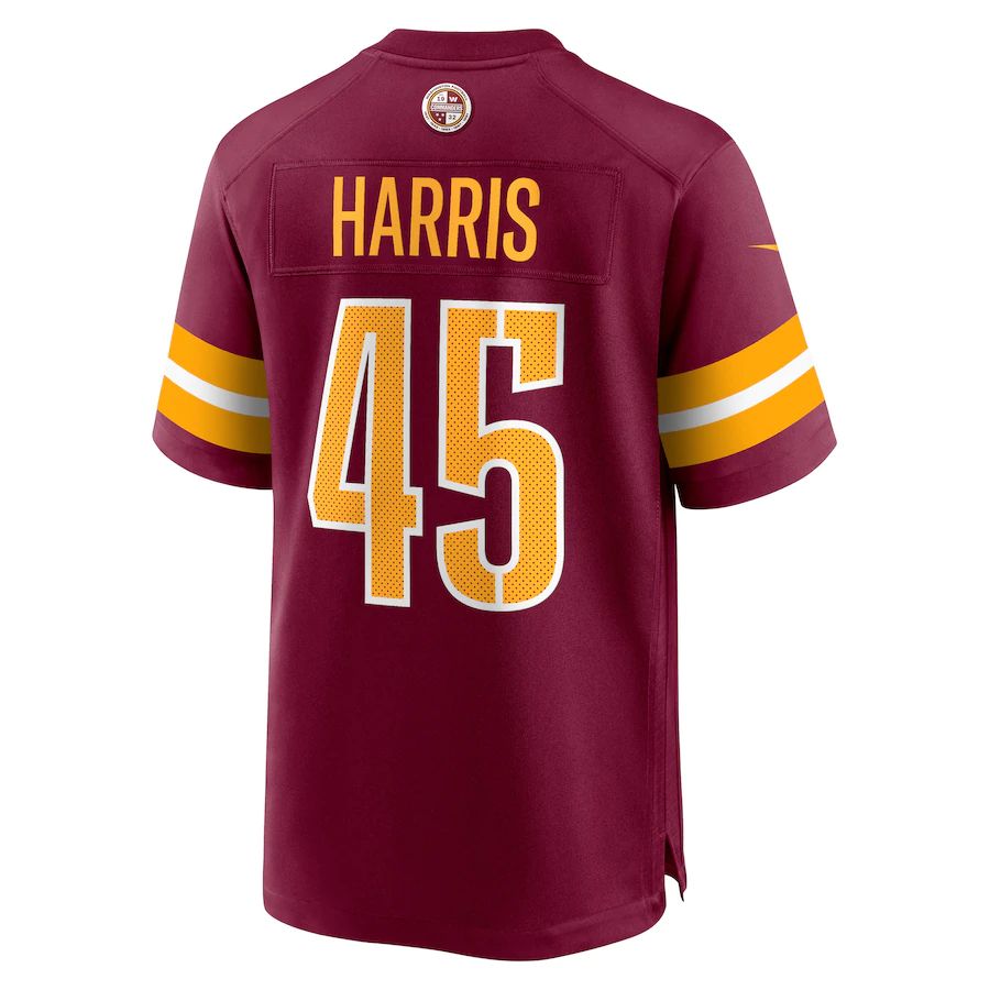 Custom #45 Burgundy WAS Football Shirt Top