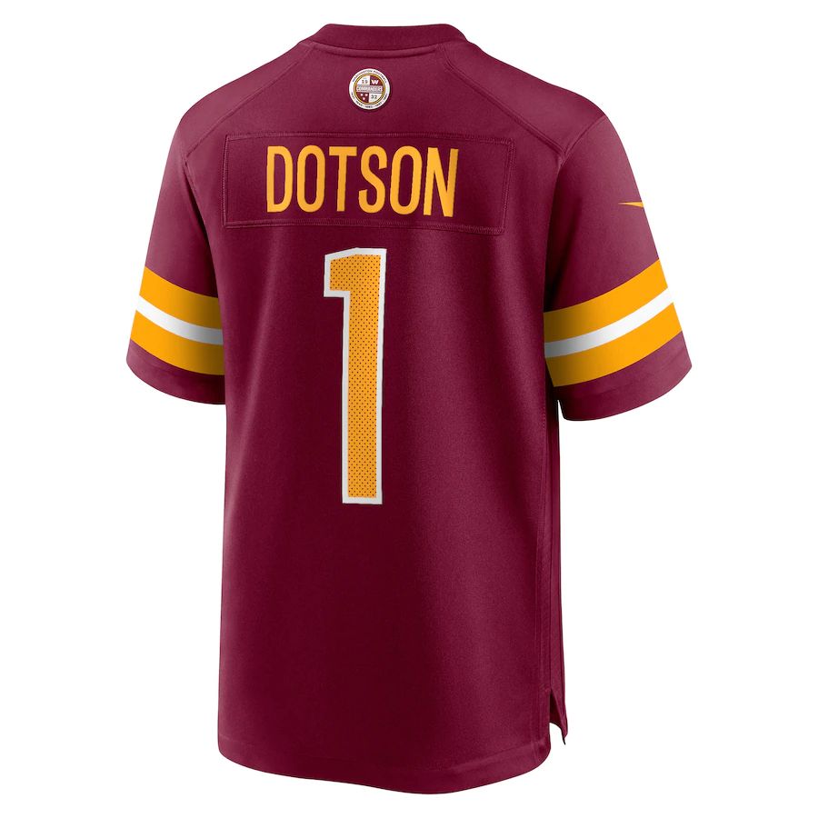 Custom #1 Burgundy 2022 WAS Football Shirt Top