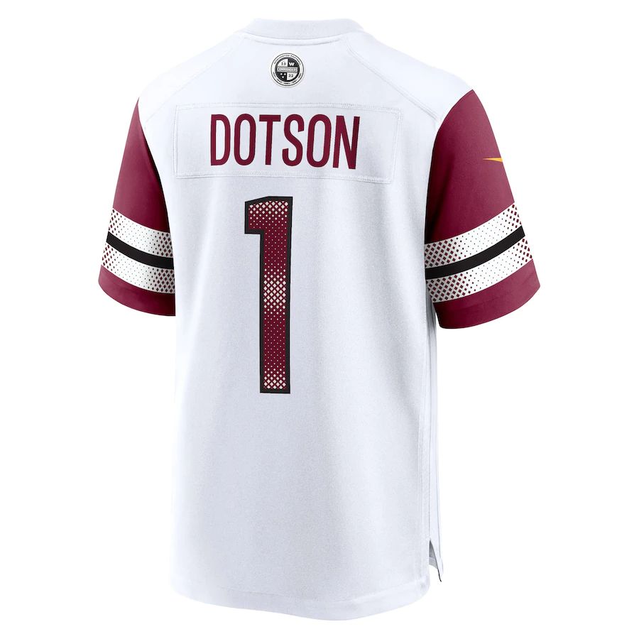 Custom #1 White WAS Football Shirt Top