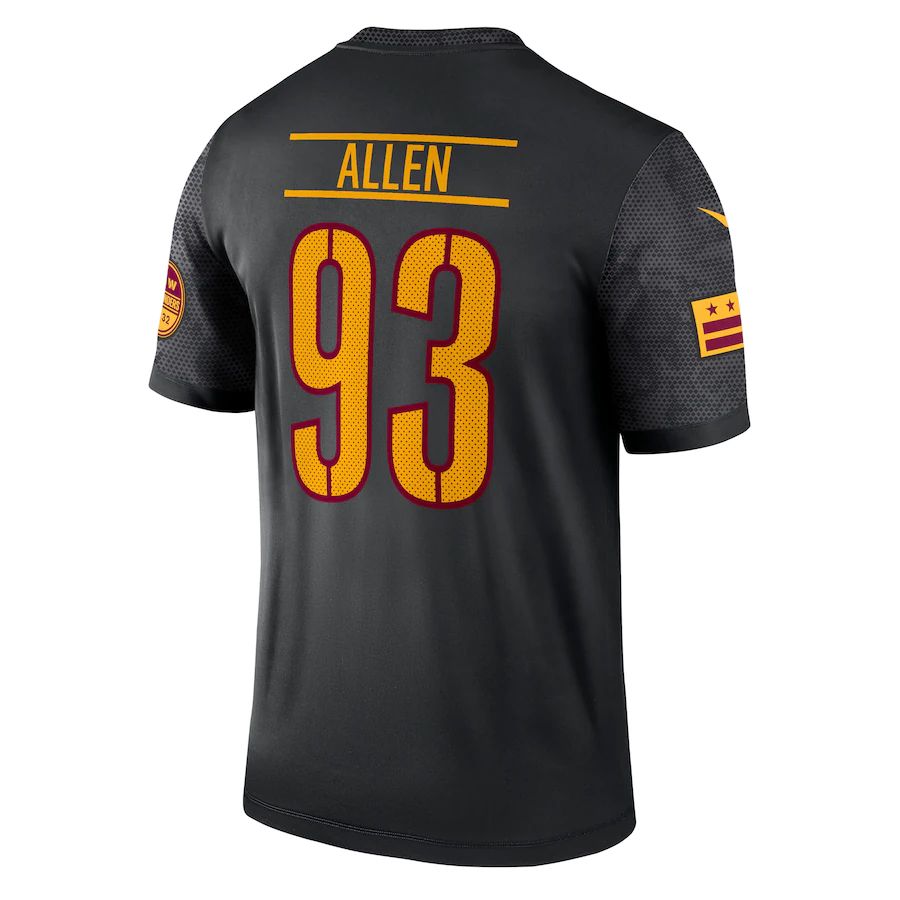 Custom #93 Black WAS Football Shirt Top