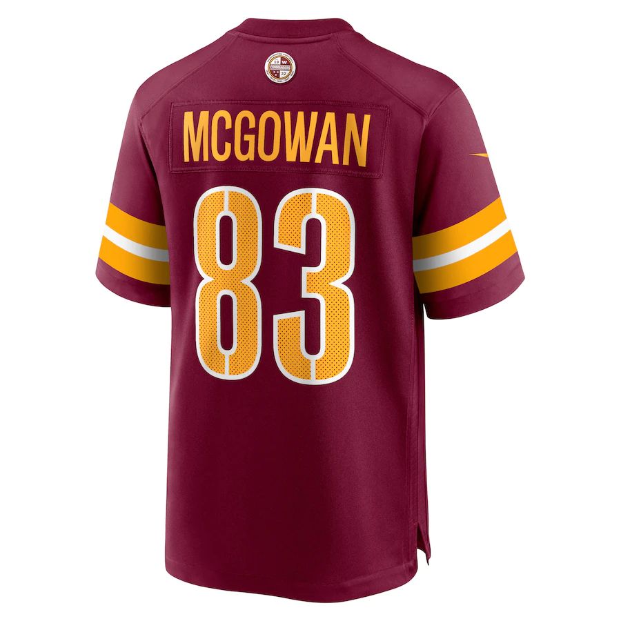 Custom #83 Burgundy WAS Football Shirt Top